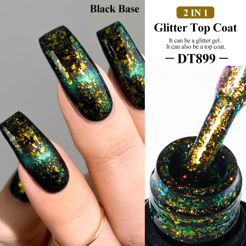 Nail Foil Transfer - MEET ACROSS 7ml brillant paillettes couche
