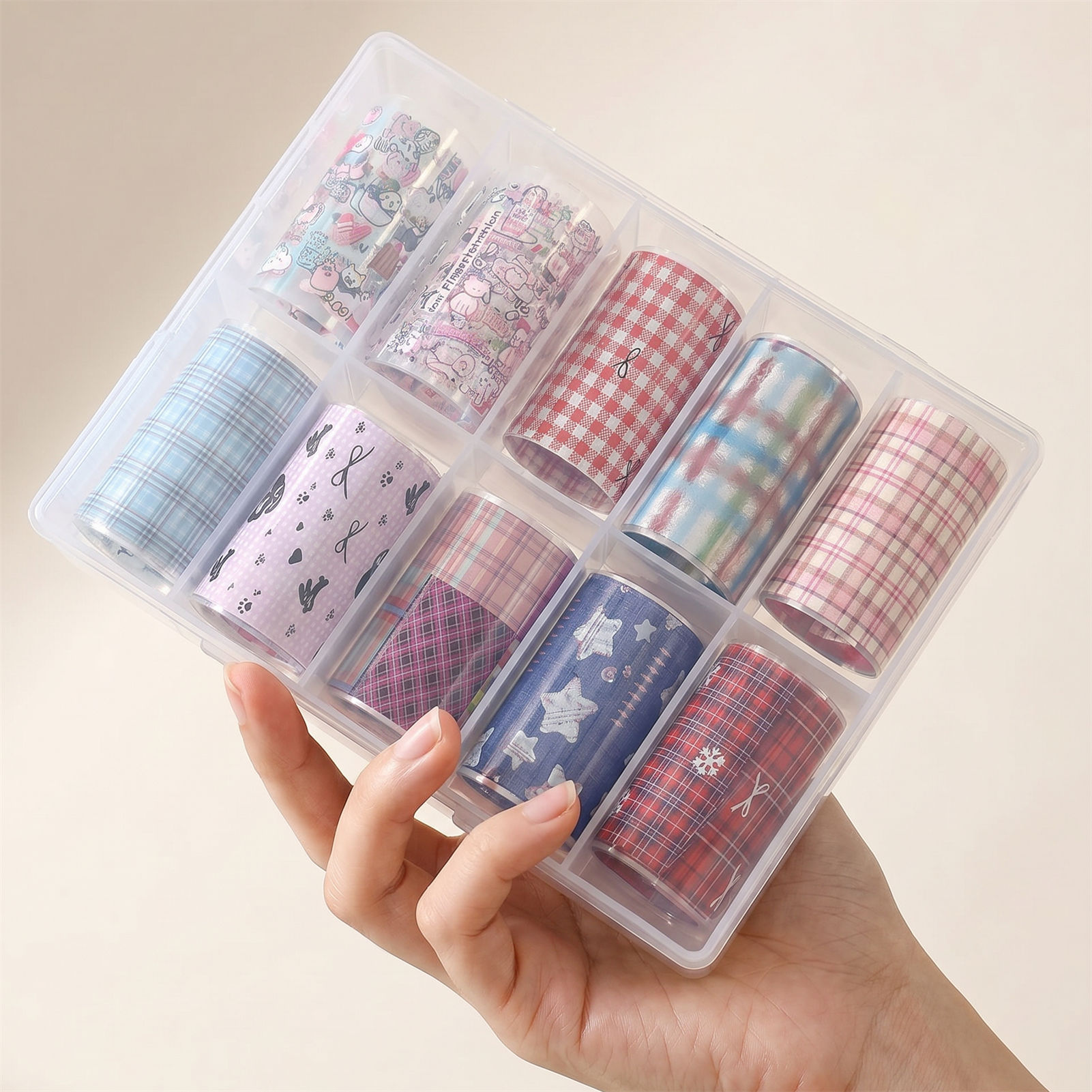 Nail Art Denim - 10 Rouleaux de Films Coréens pour