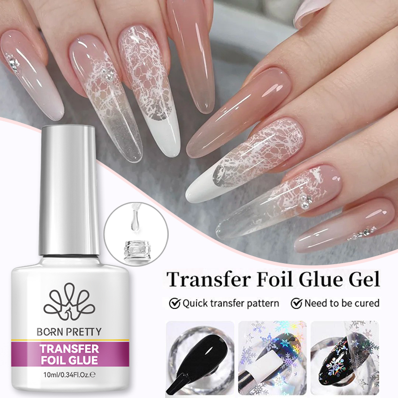 Nail Foil Transfer - BORN PRETTY Gel Adhésif pour Feuilles