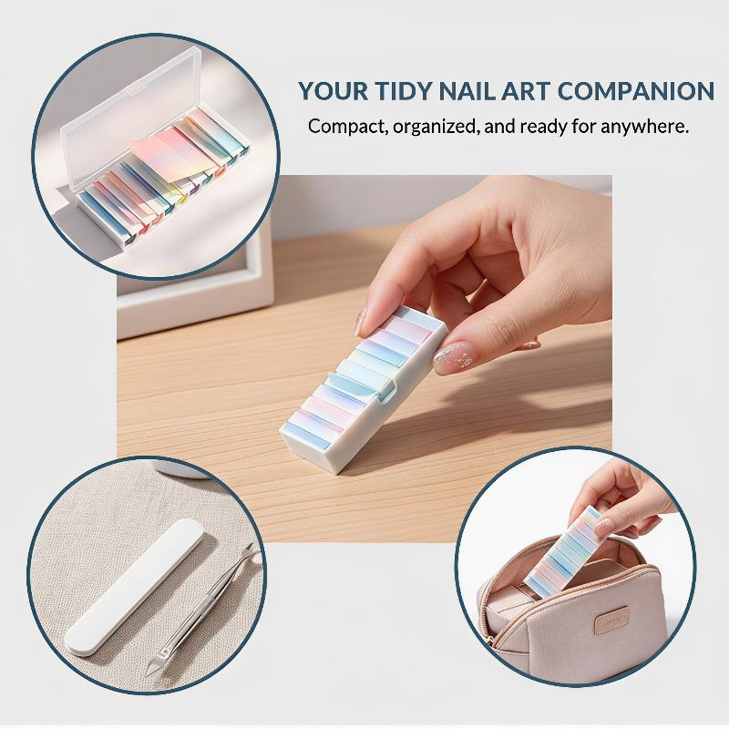 Mini boîte de rangement portab - Nail Foil Transfer avis et prix