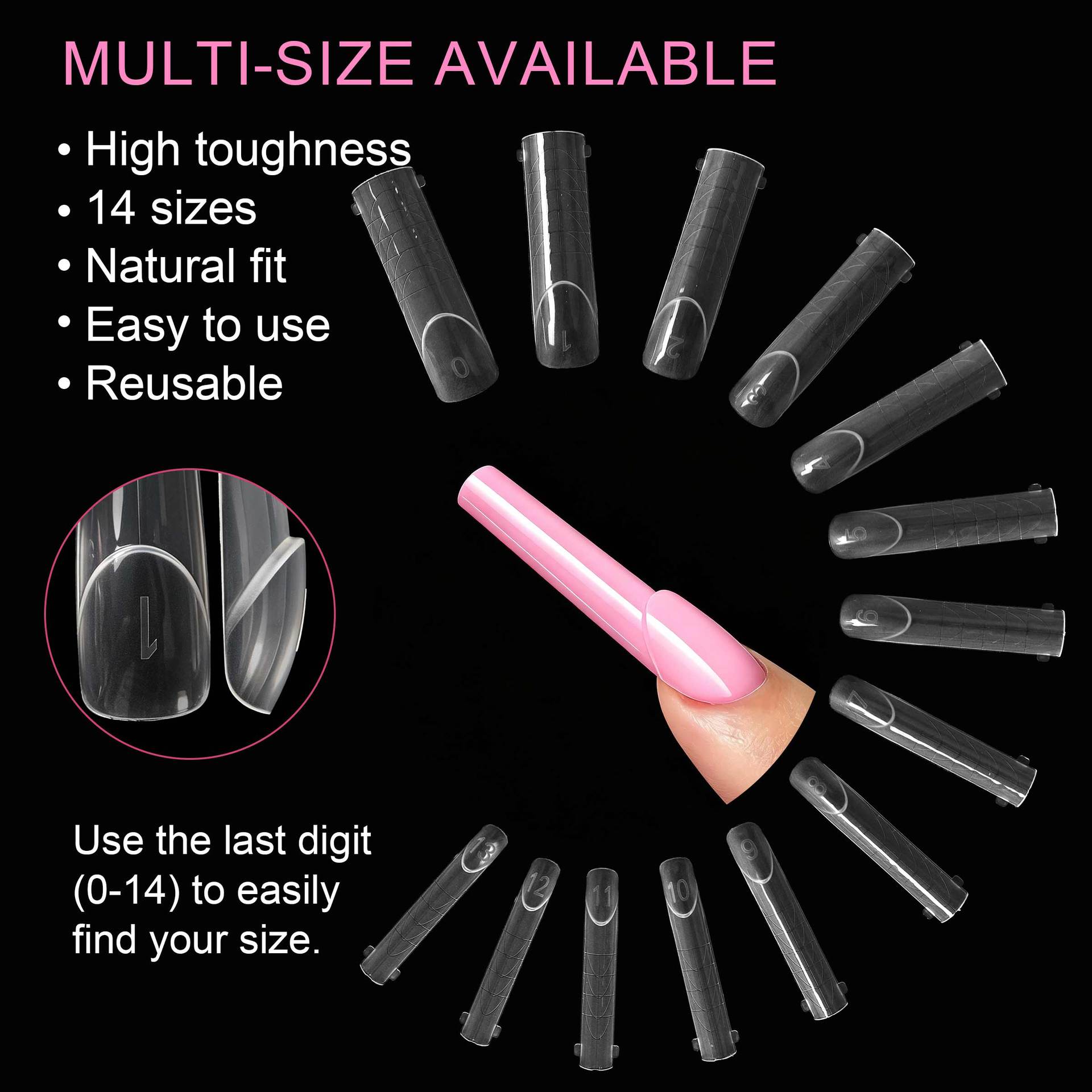 140 faux ongles à bord plat, m - Nail Art Denim avis et prix