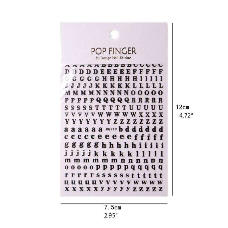 Autocollants Nail Art alphabet - Nail Art Quotes avis et prix