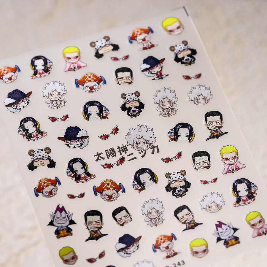 1PCS 5D Nouveaux Autocollants  - Nail Art Zoro One Piece avis et prix
