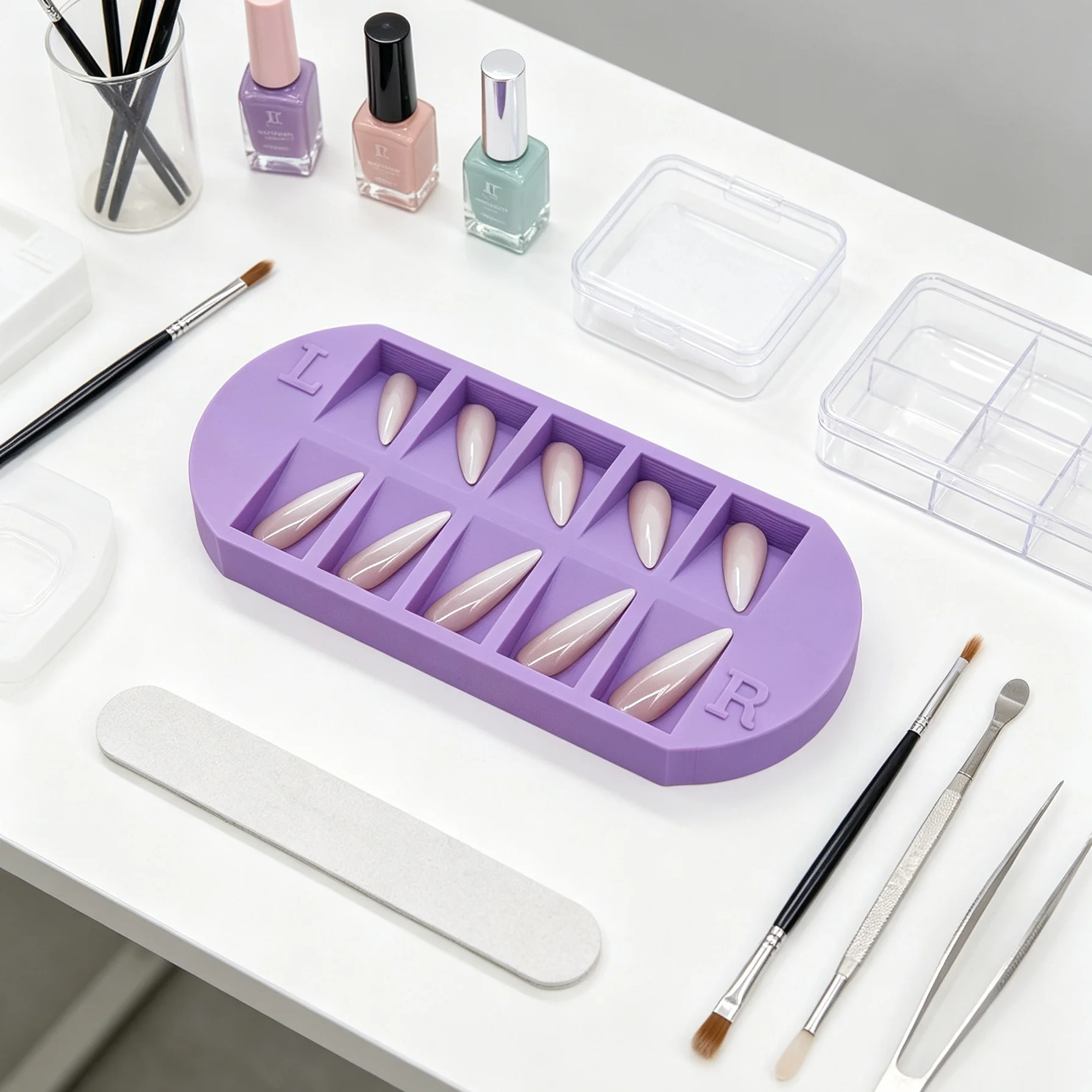 Plateau de rangement pour 8 fa - Nail Art Quotes avis et prix