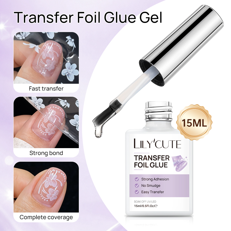 LILYCUTE Gel de colle pour feu - Nail Foil Transfer avis et prix