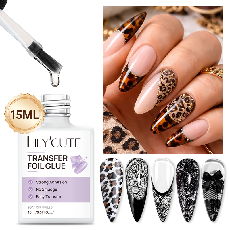 LILYCUTE Gel de colle pour feu - Nail Foil Transfer avis et prix