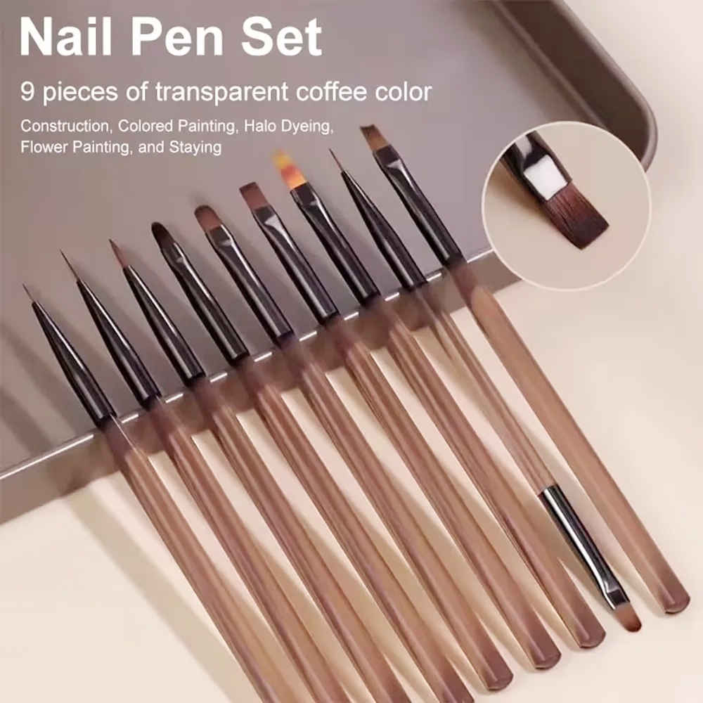 9 pièces brosse à ongles pour  - Nail Art Quotes avis et prix