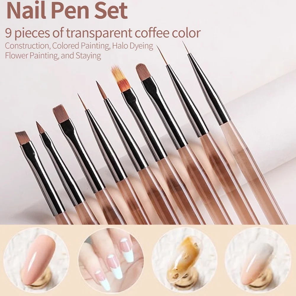 9 pièces brosse à ongles pour  - Nail Art Quotes avis et prix